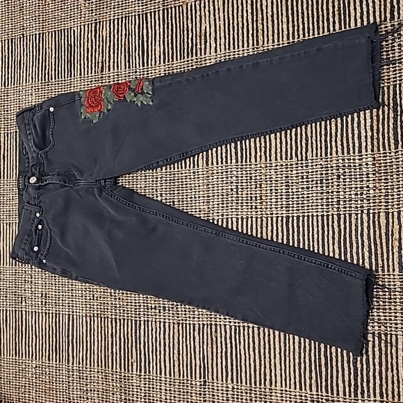 PACSUN ROSE EMBROIDERED SKINNY JEANS - Picture 3 of 14
